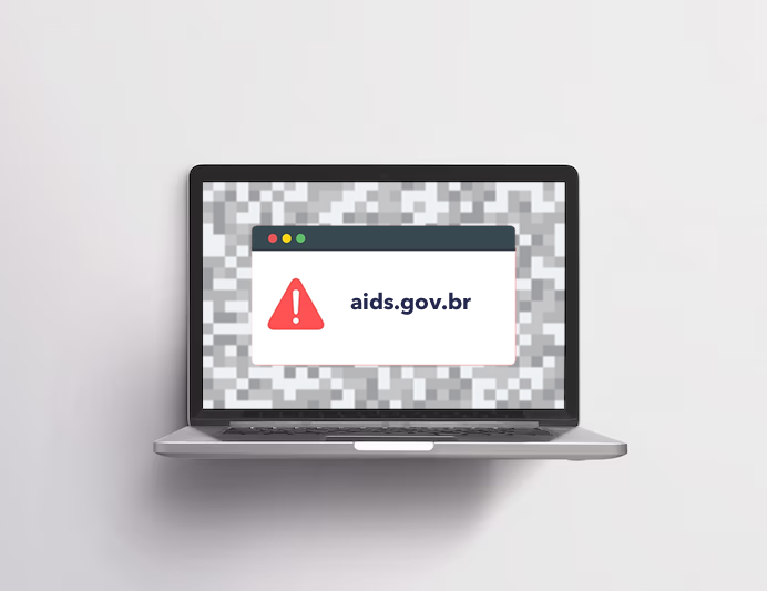 Encerramento da página www.aids.gov.br | Imagem: Freepik