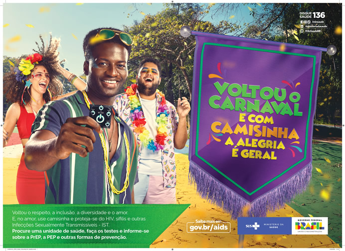 Ministério da Saúde lança Campanha de Prevenção às IST para o carnaval 2023